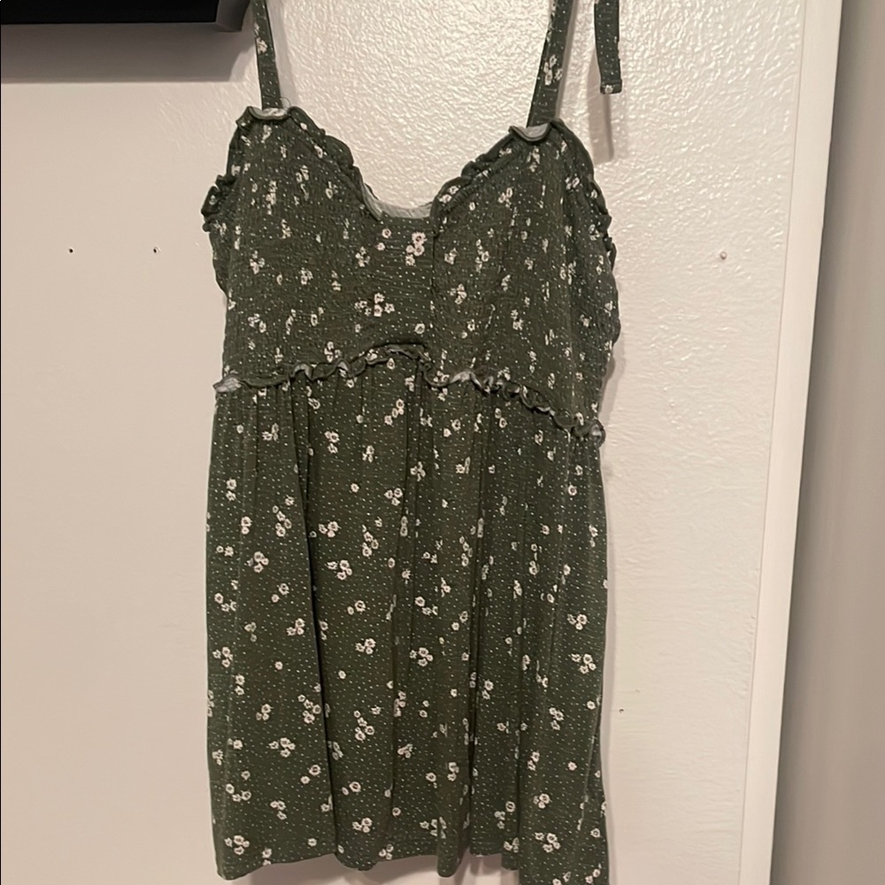 Torrid Green Floral Halter Top